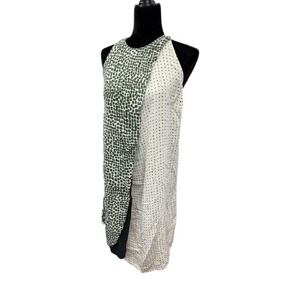 Stella McCartney Resort Mika Silk Drape Dress Size US 4 / EU 38 Multi Spot - Picture 5 of 14